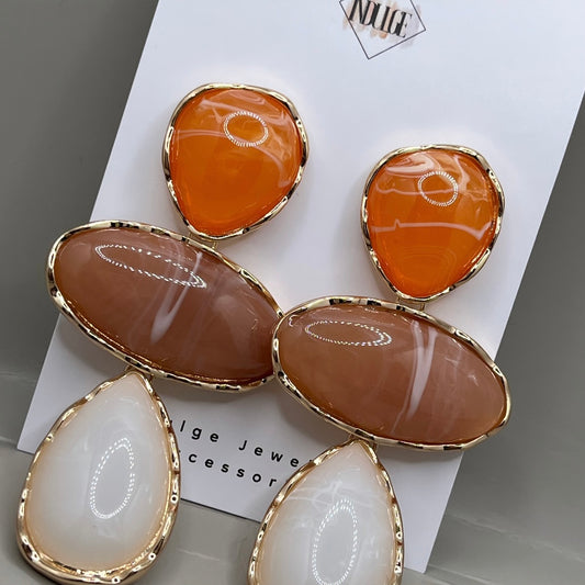 Sunset Glow Statement Earrings