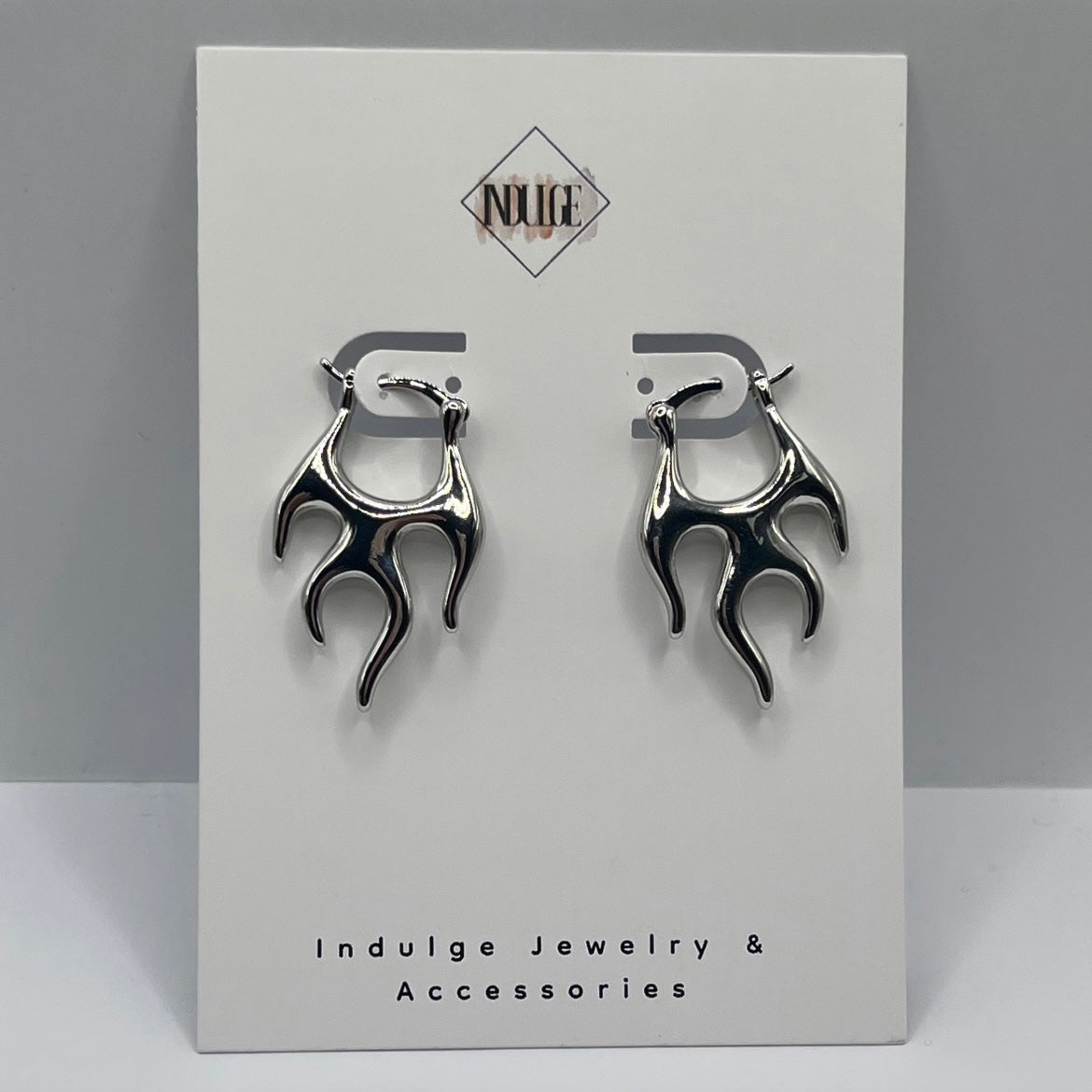 Flame Hoop Earrings