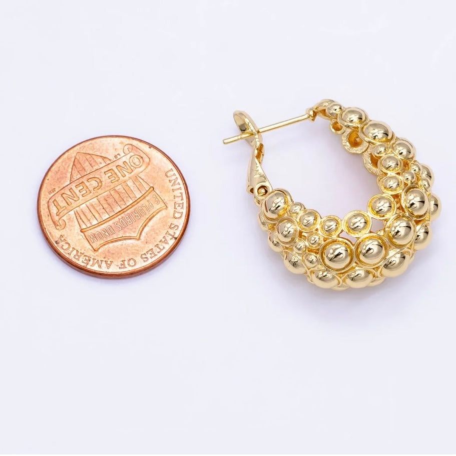Bubble Hoop Earrings