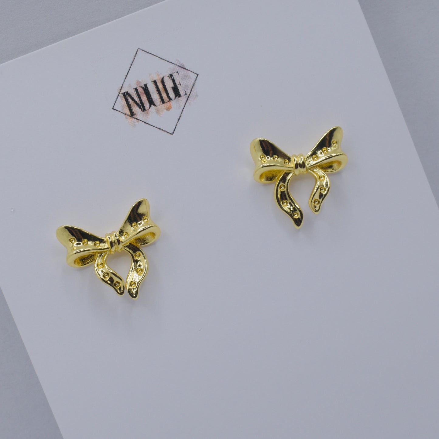 Coquette Ribbon Stud Earrings