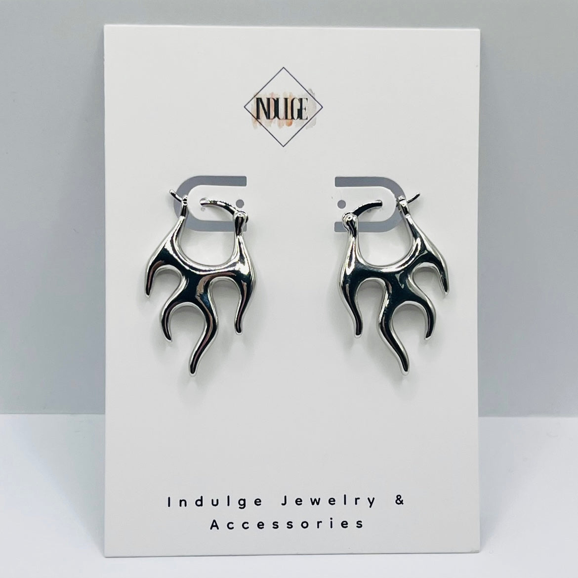 Flame Hoop Earrings