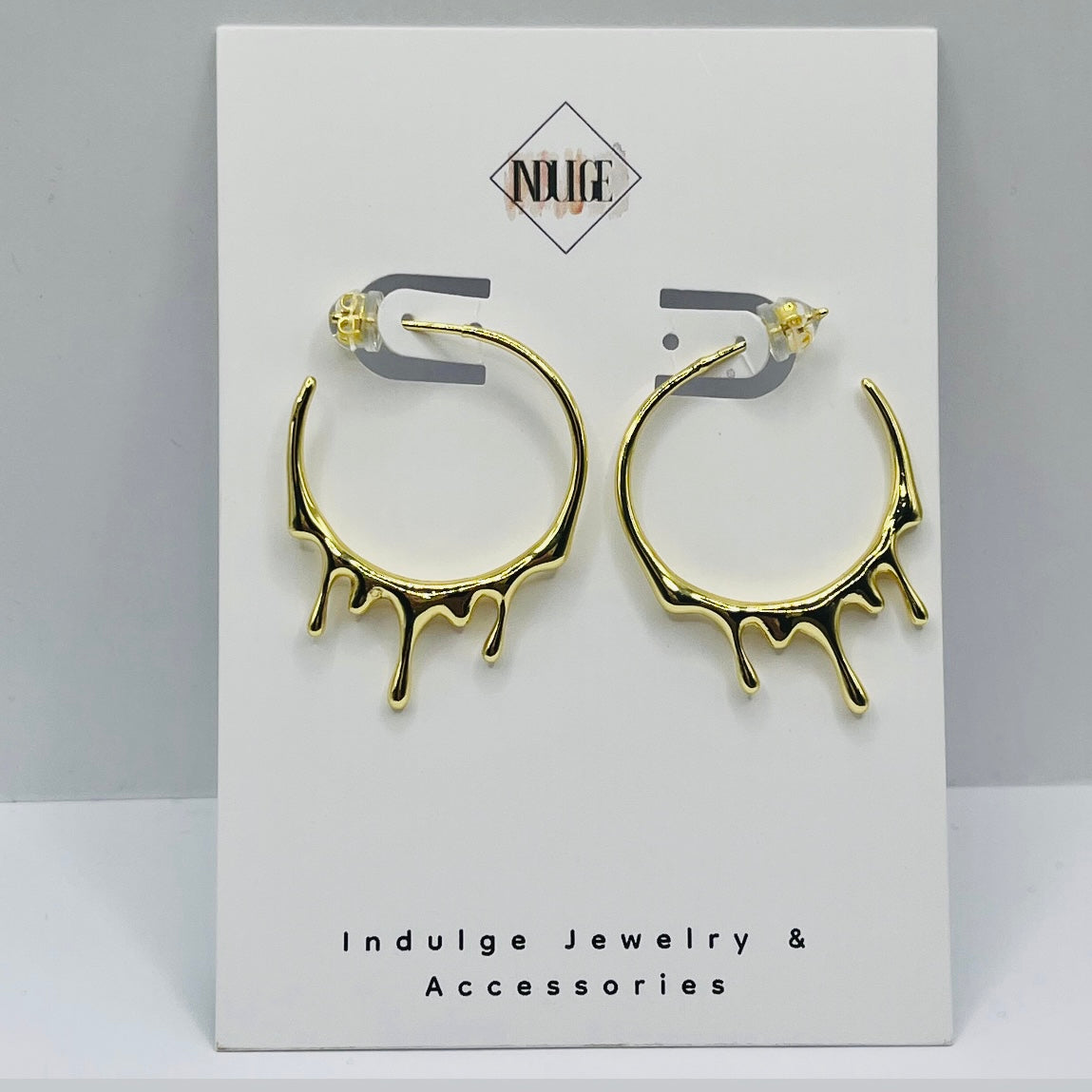 Molten Drip Minimalist Hoops