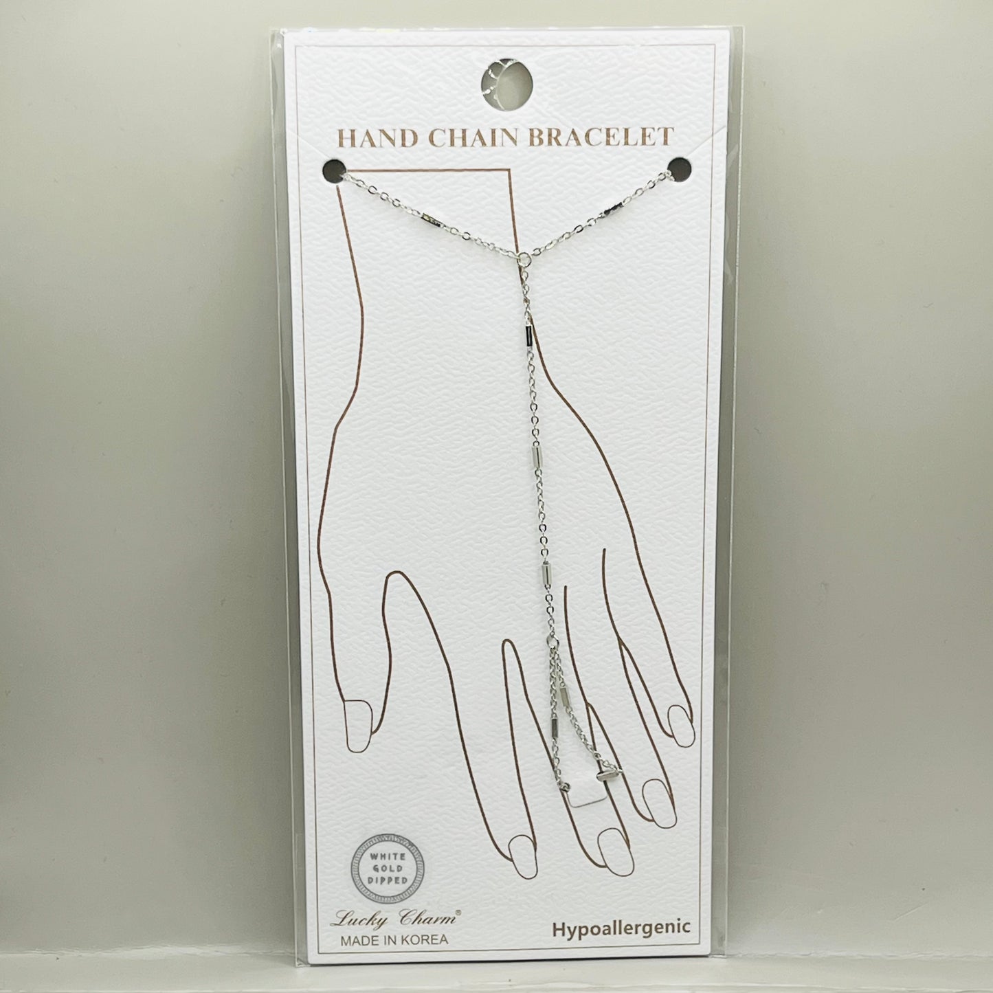 Hand Chain Bracelet | Silver