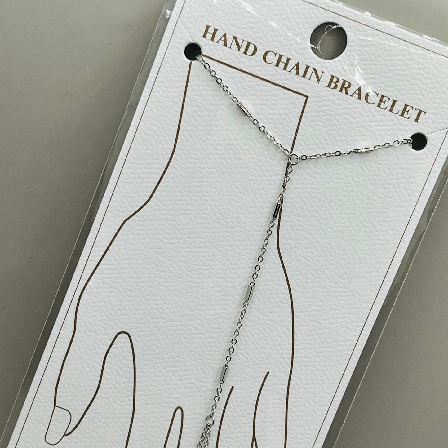 Hand Chain Bracelet | Silver