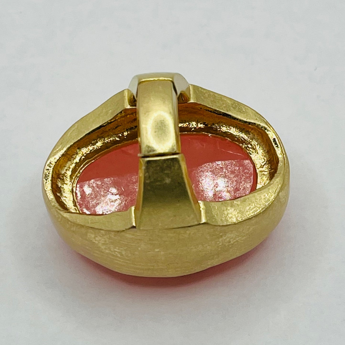 Bold Coral Statement Ring