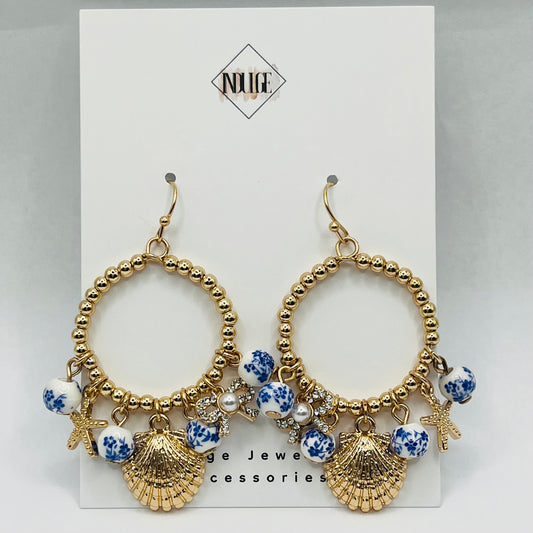 Seaside Bloom Dangle Earrings
