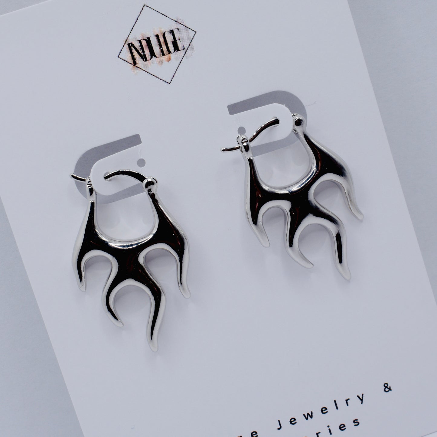 Flame Hoop Earrings