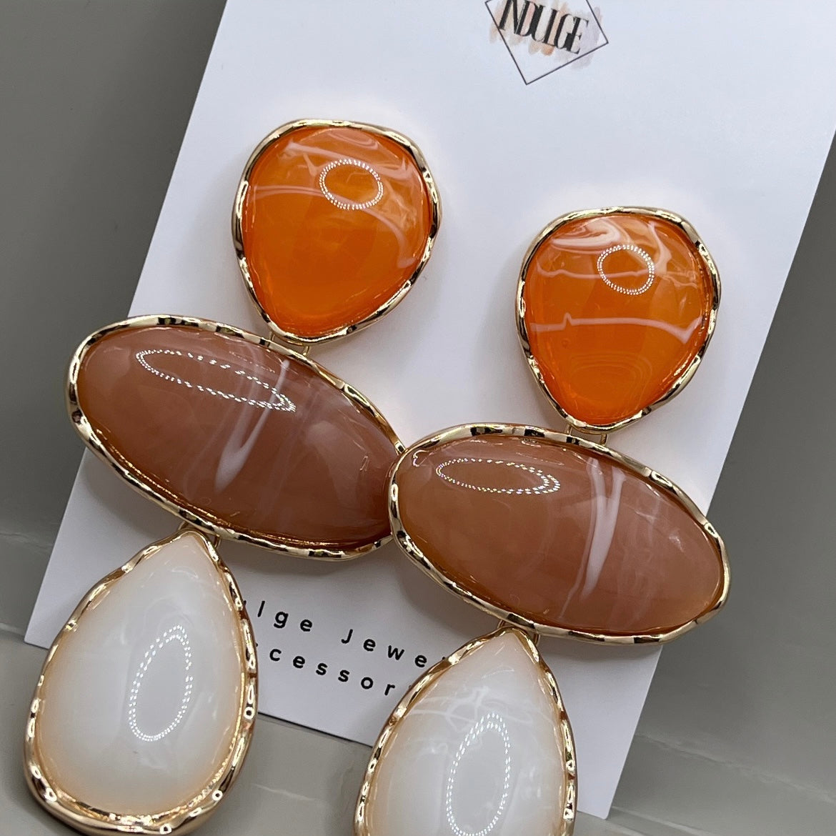 Sunset Glow Statement Earrings