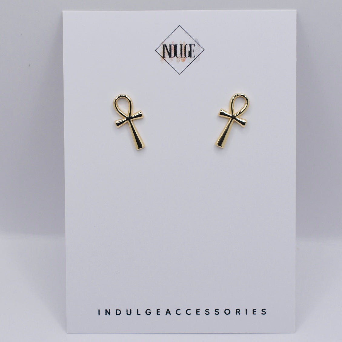 Ankh Stud Earrings