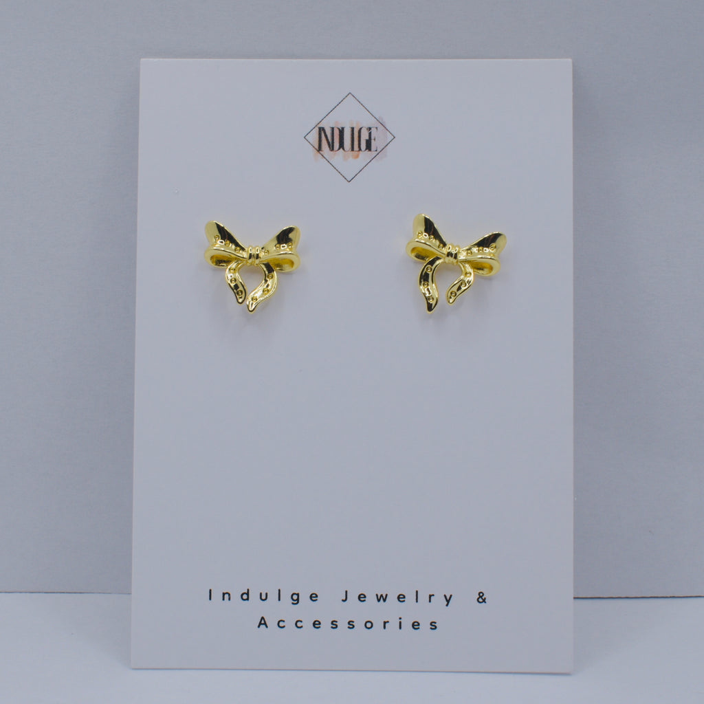 Coquette  Ribbon Stud Earrings
