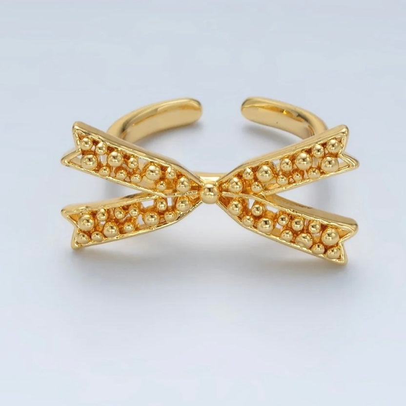 Bubble Ribbon Bow Ring