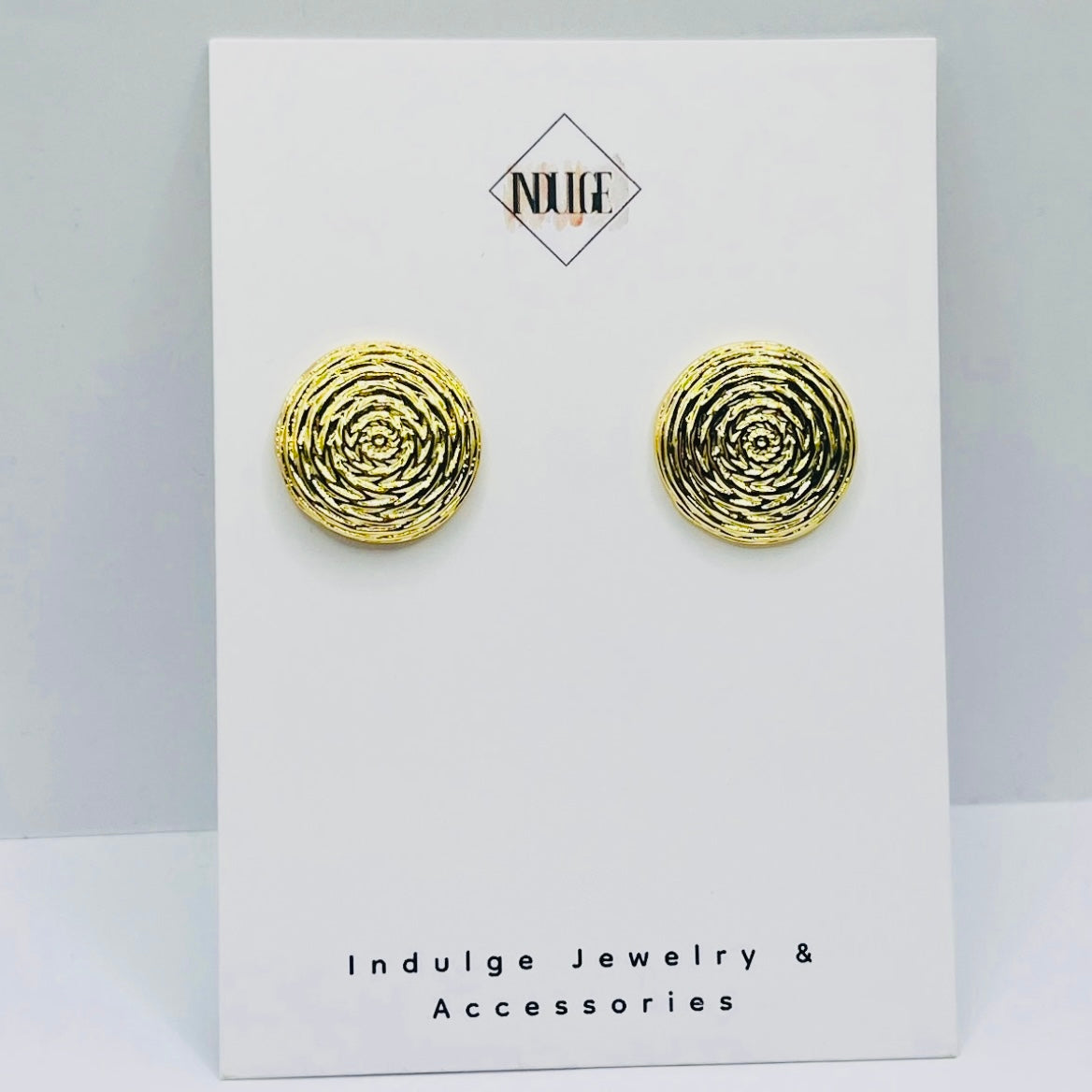 Circle Stud Earrings