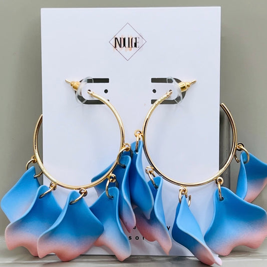 Petal Pop Ombre Hoop Earrings