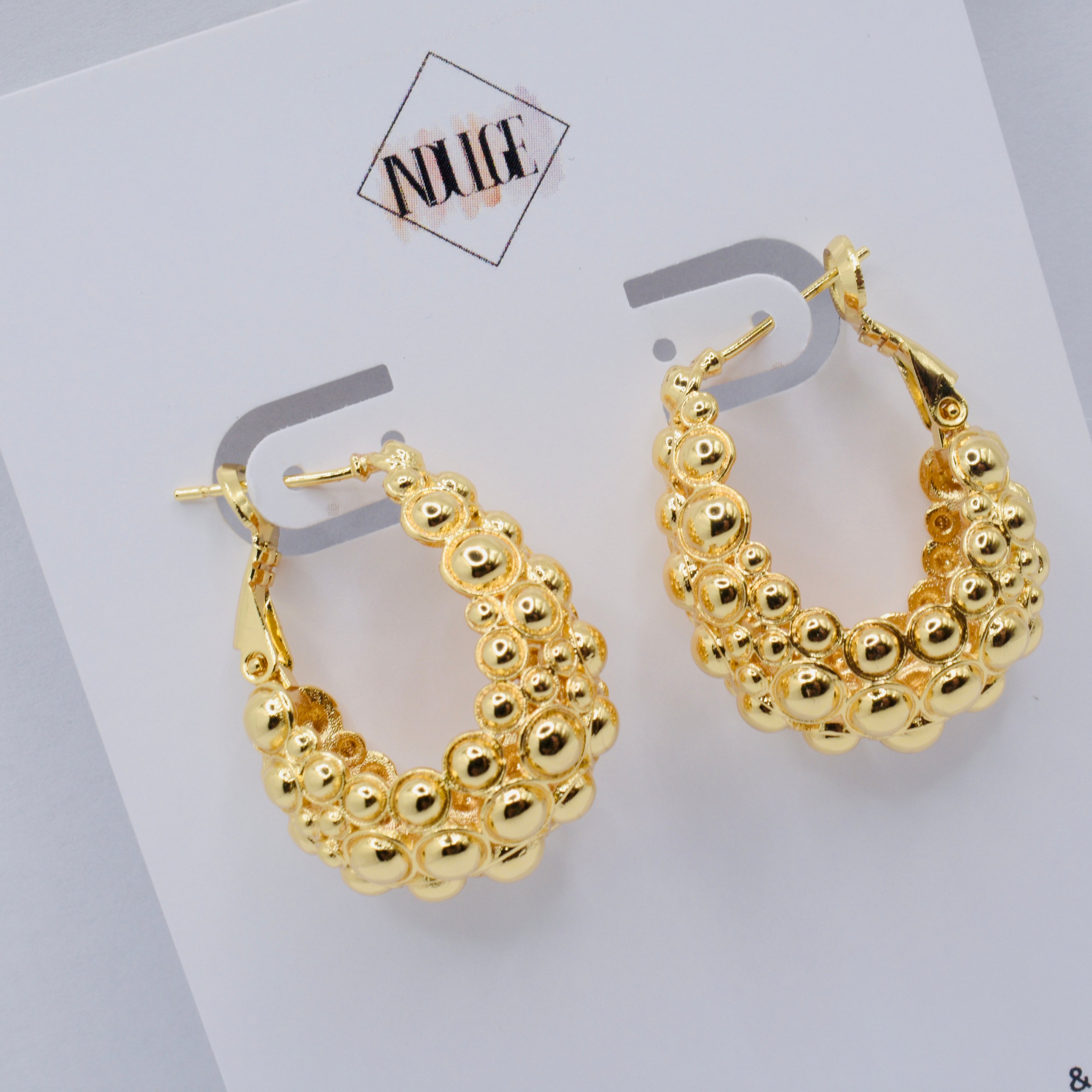Bubble Hoop Earrings