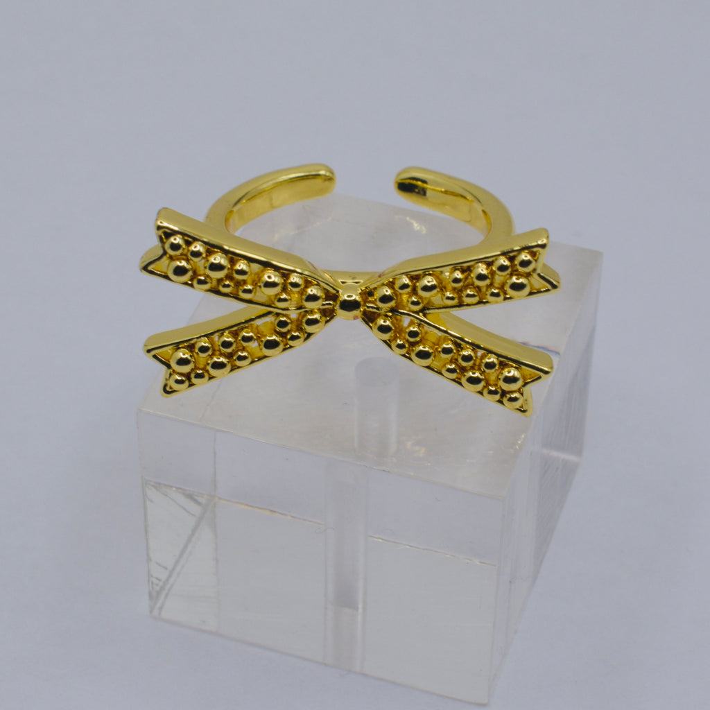 Bubble Ribbon Bow Ring