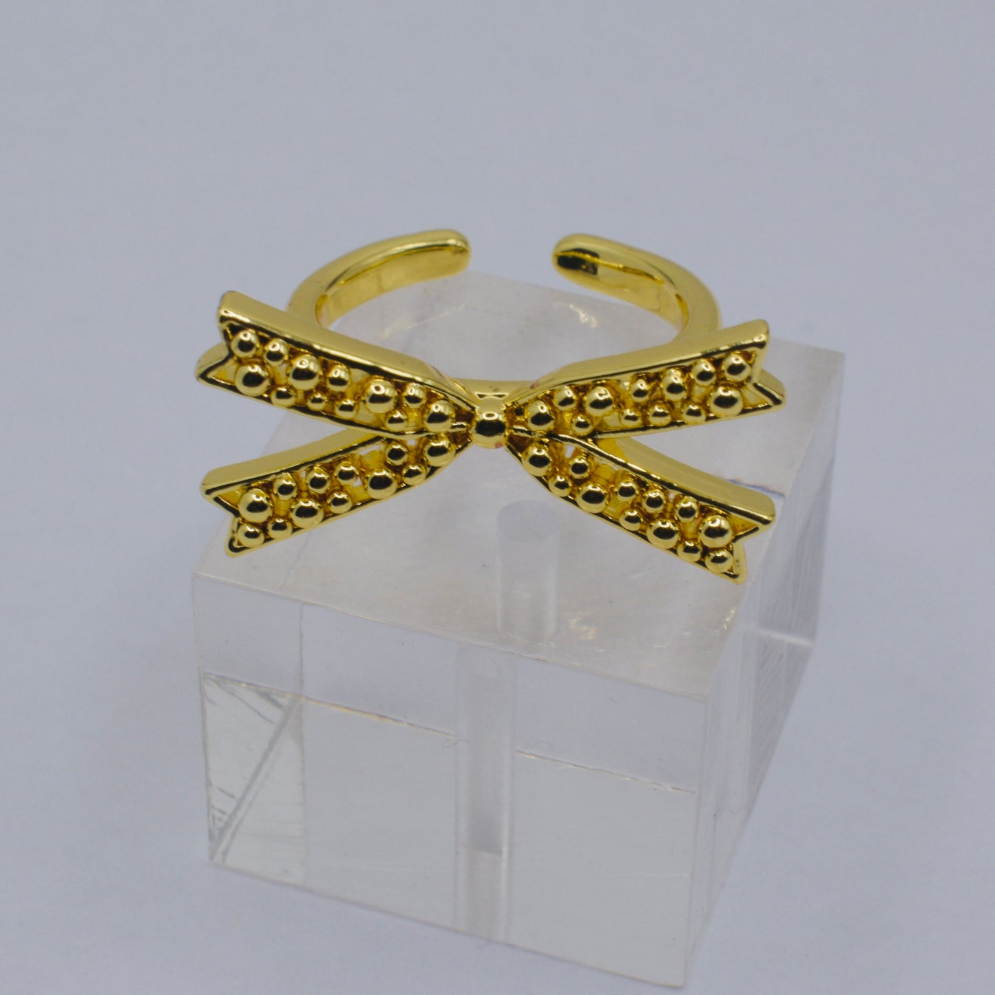 Bubble Ribbon Bow Ring