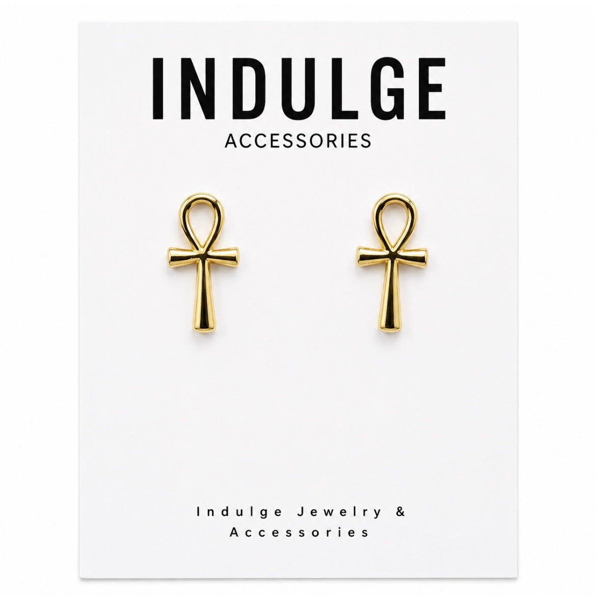 Ankh Stud Earrings