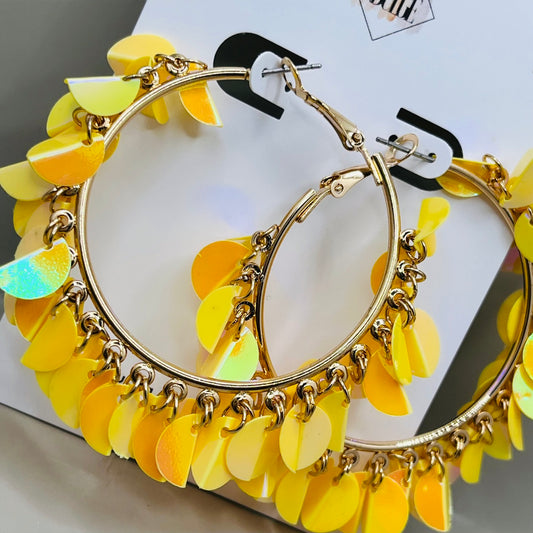 Island Escape Hoop Earrings