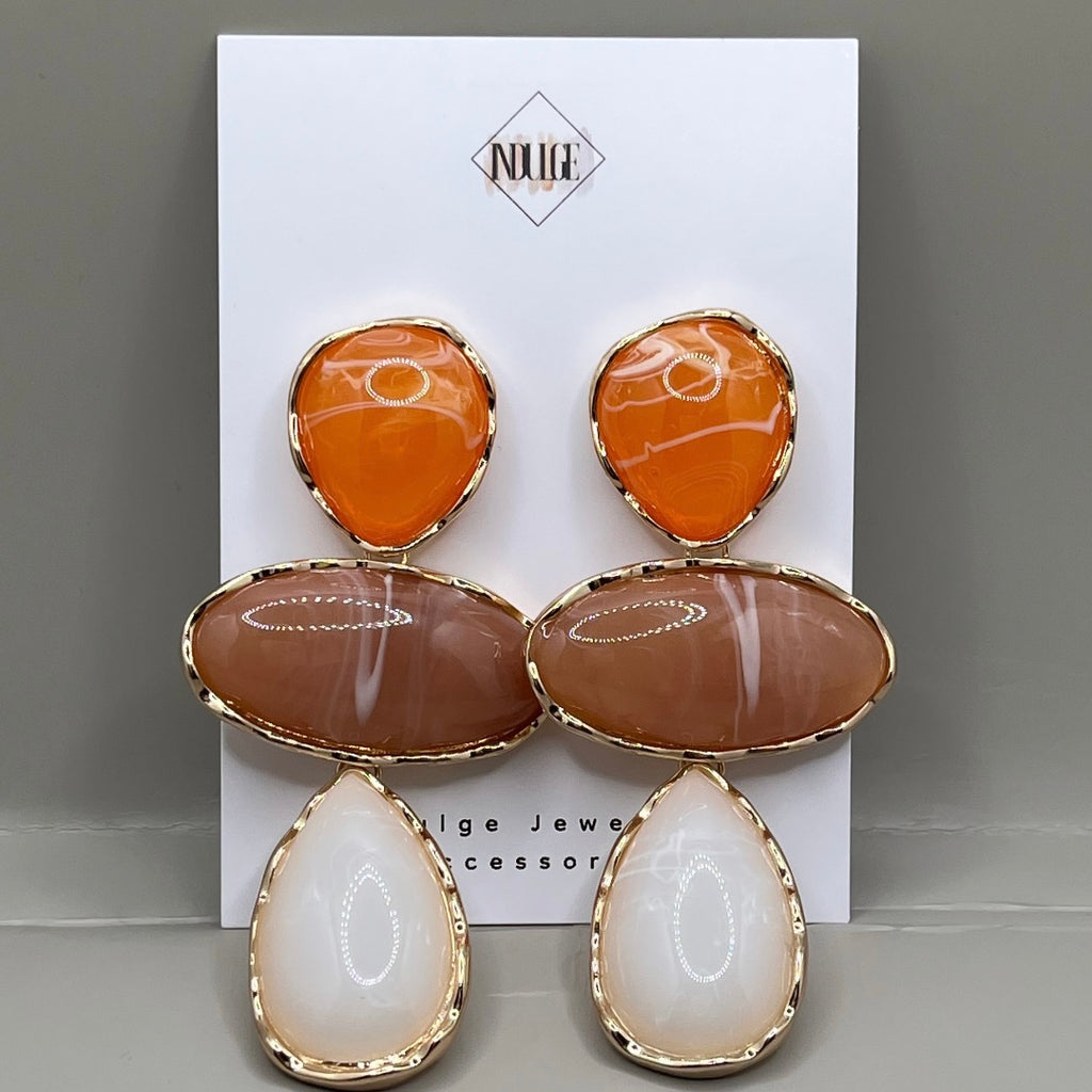 Sunset Glow Statement Earrings