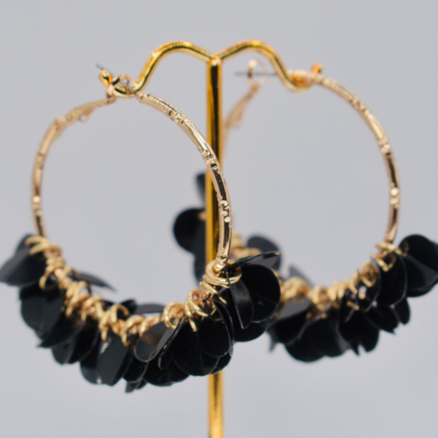 Midnight Hour Hoop Earrings