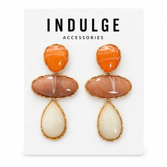 Sunset Glow Statement Earrings