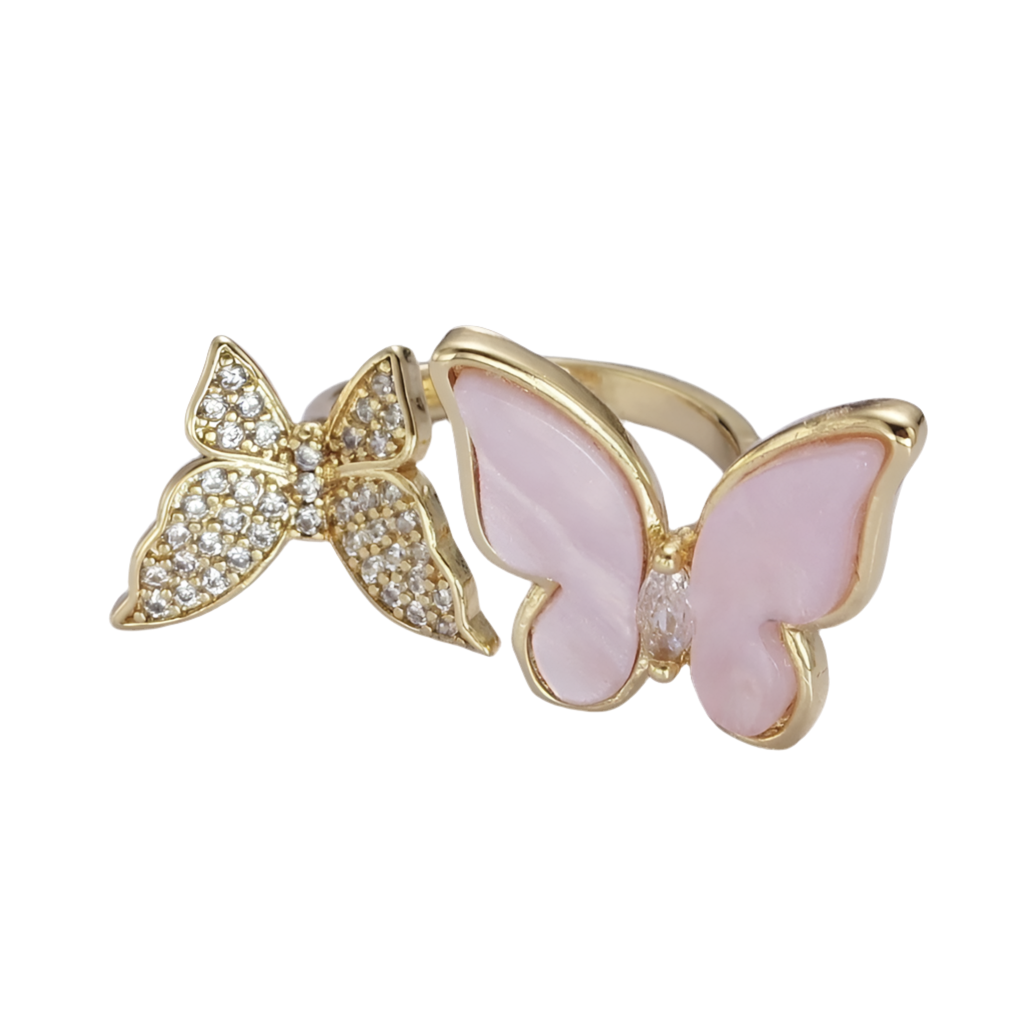 Double Butterfly Ring