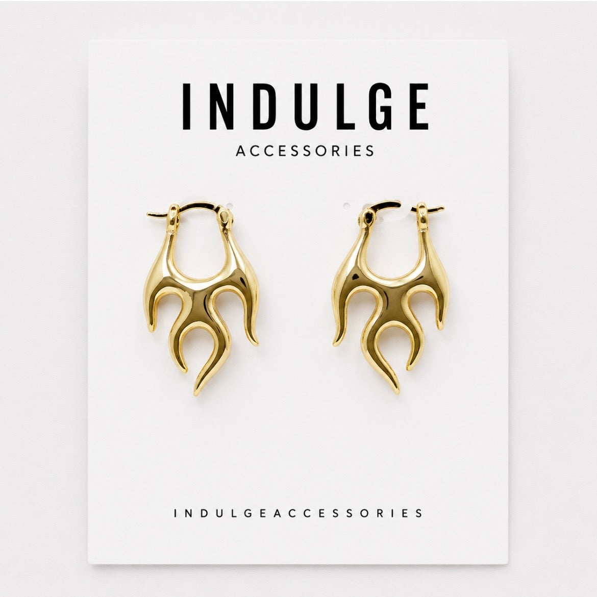 Flame Hoop Earrings