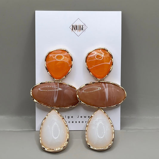 Sunset Glow Statement Earrings