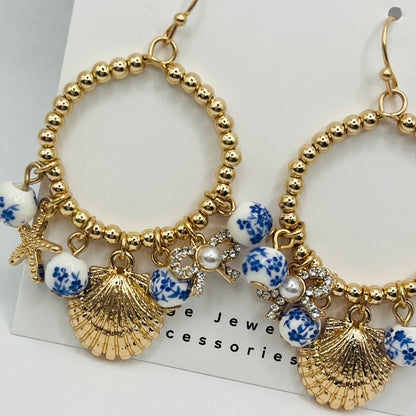 Seaside Bloom Dangle Earrings