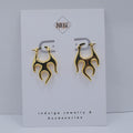 Flame Hoop Earrings