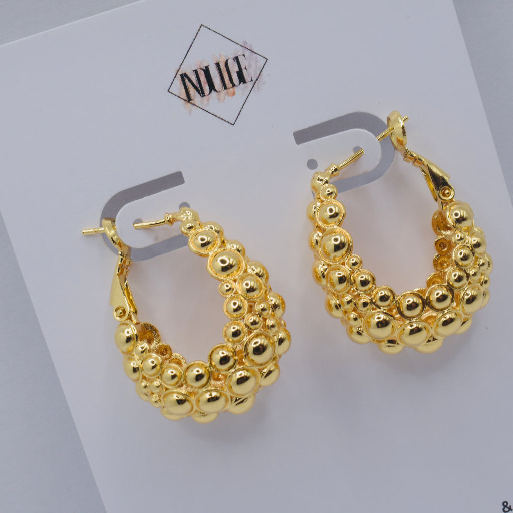 Bubble Hoop Earrings