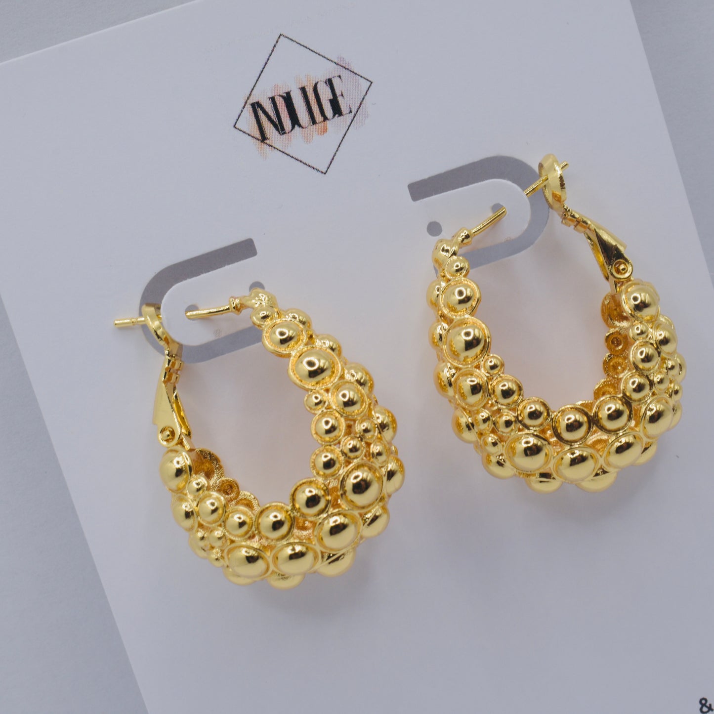 Bubble Hoop Earrings