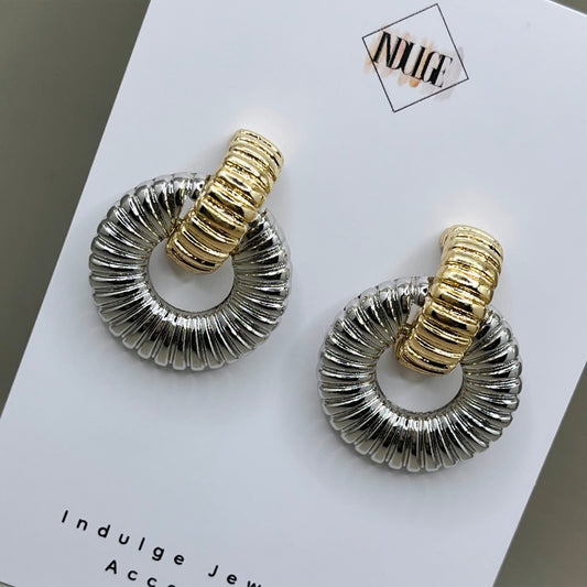 Gemini Hoop Earrings