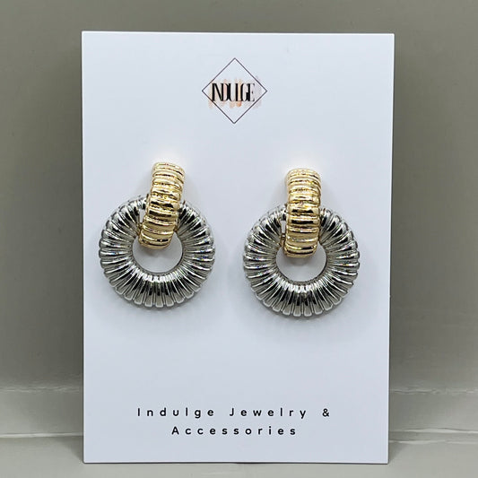 Gemini Hoop Earrings