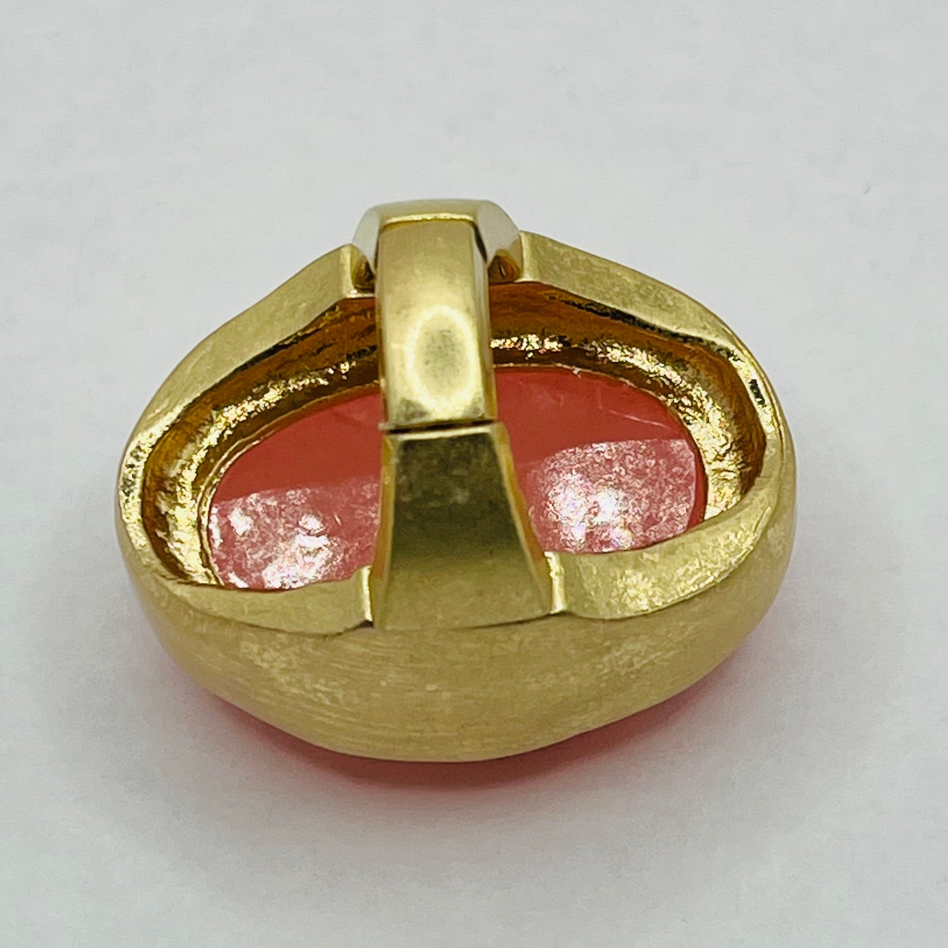 Bold Coral Statement Ring