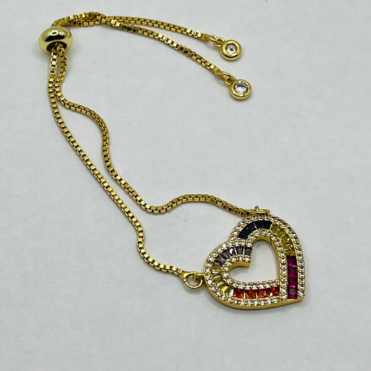 Heart Charm Bracelet