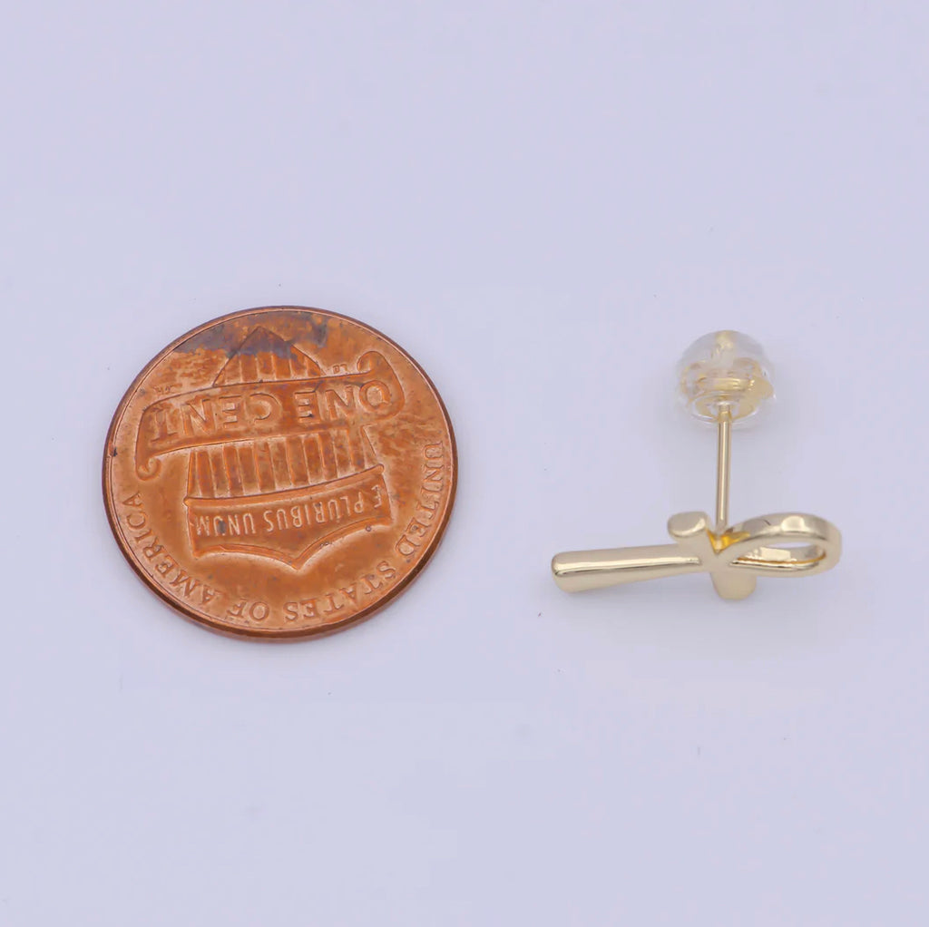 Ankh Stud Earrings